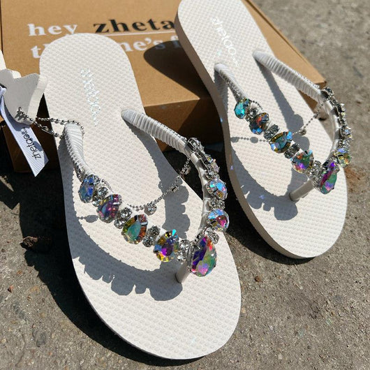 Sandalias de Playa Mujer con Diamantes Brillantes - Suela Antideslizante - Image 10