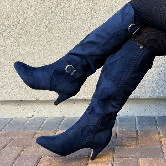 Botas de Cuero Tacón Stiletto Caña Alta - Otoño Invierno - Image 9