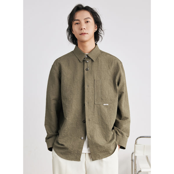 Camisa Abrigo Manga Larga para Hombre