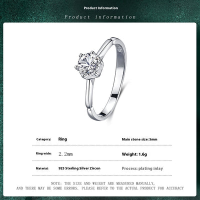 Anillo de Plata 925 con Diamantes Incrustados Clásico - Image 16