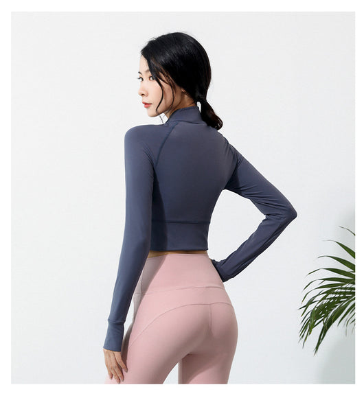 Blusa Ajustada de Manga Larga para Yoga y Running - Image 7