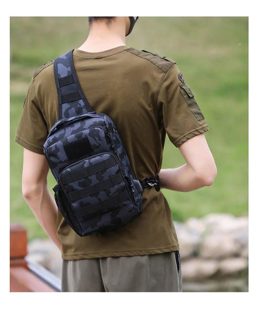 Bolsa Táctica Crossbody Camuflaje para Hombre - Gran Capacidad Multifuncional - Image 17