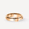 Sterling Plateado Rotatable Couple Ring With Diamonds And Gypsophila Rose Dorado 1 Estilo US5