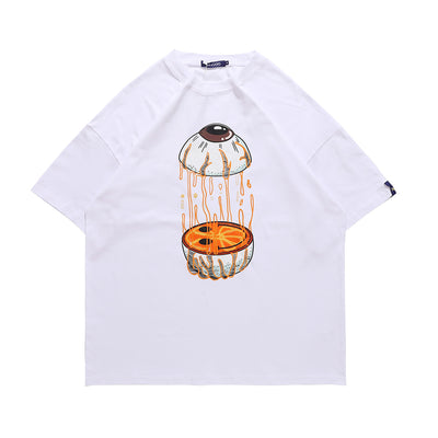 Camiseta Oversize Estampado Ojos - Unisex para Parejas - Image 14