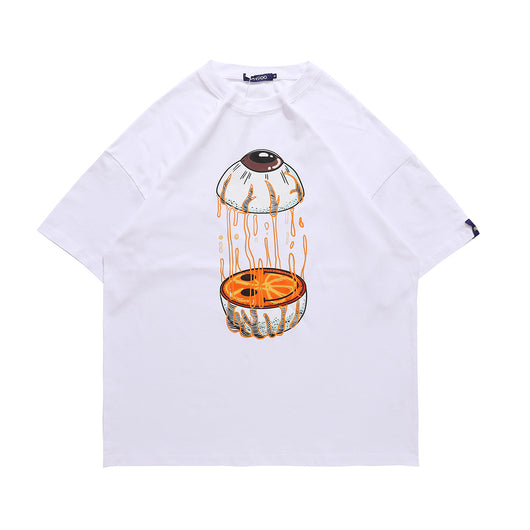 Camiseta Oversize Estampado Ojos - Unisex para Parejas - Image 14