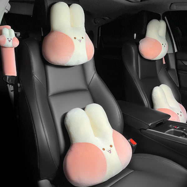 Almohada Conejo para Reposacabezas de Auto Infantil