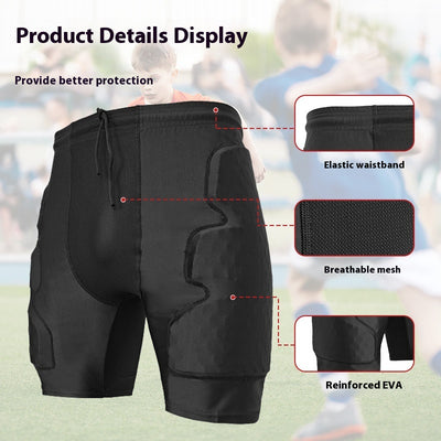 Pantalones Cortos Deportivos con Protección de Colisión para Hombre - Image 2