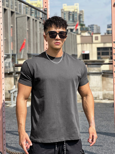 Camiseta Deportiva Suelta de Algodón para Hombre - Image 20
