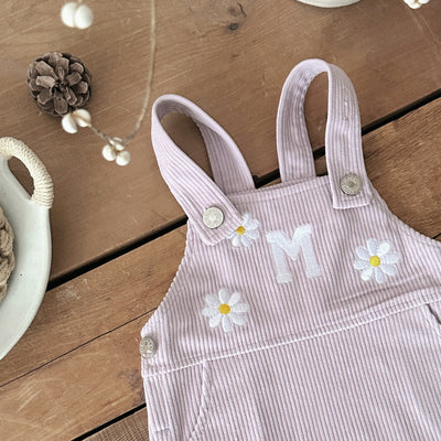 Falda Suspender con Bordado de Lavanda para Niña - Primavera y Otoño - Image 4