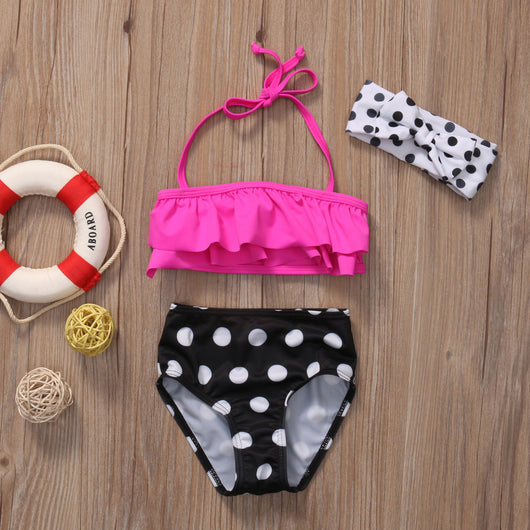Traje de Baño Infantil Dividido de Tres Piezas - Image 2
