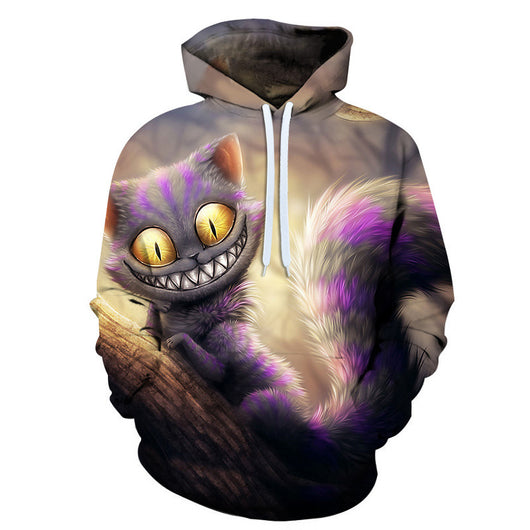 Uniforme de Béisbol Holgado Unisex con Gato Blanco 3D - Estilo Otoñal - Image 3