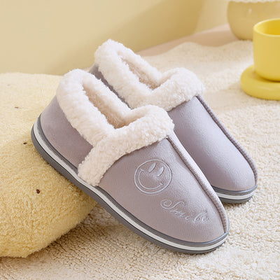 Pantuflas Térmicas para Mujer con Suela Gruesa y Diseño Sonriente - Image 7