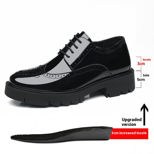 Zapatos de Cuero Casuales Estilo Británico con Tallado Brogue para Hombre - Image 7