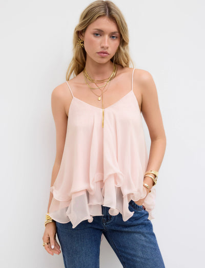 Blusa Camisola de Malla con Volantes Laminados - Image 4