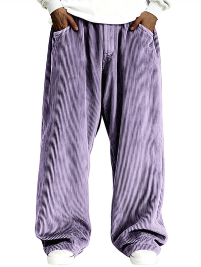 Pantalones de Buzo Corduroy Casual para Hombre con Bolsillos - Image 25