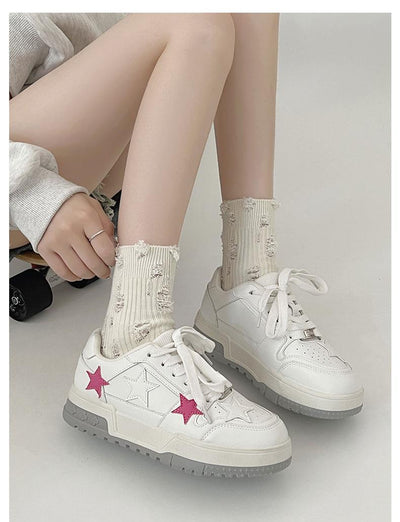 Zapatillas Deportivas Coreanas de Punta Redonda - Estilo Versátil y Elegante - Image 12
