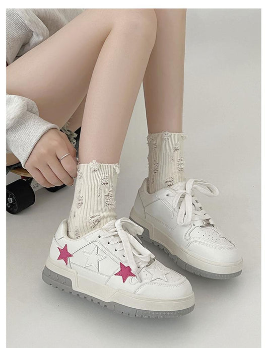 Zapatillas Deportivas Coreanas de Punta Redonda - Estilo Versátil y Elegante - Image 12