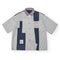 Camisa Retro Ami Khaki con Costuras en Contraste