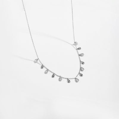 Collar Largo de Plata Esterlina 925 con Colgante de Circón en Forma de Pera - Image 8