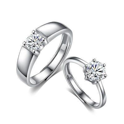 Anillo de Diamante Moissanita Platino D Color 1 Quilate Ajustable - Image 16