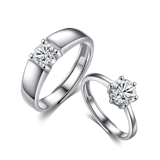 Anillo de Diamante Moissanita Platino D Color 1 Quilate Ajustable - Image 16