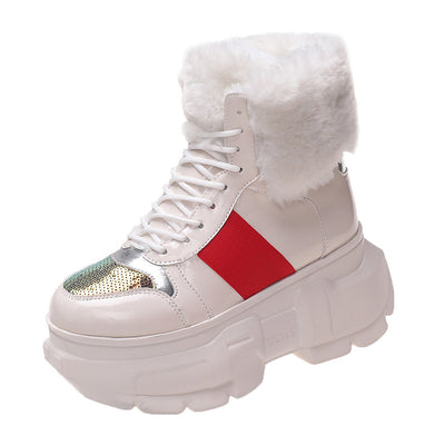 Zapatos de Algodón Acolchados con Suela Gruesa y Forro de Terciopelo - Image 6