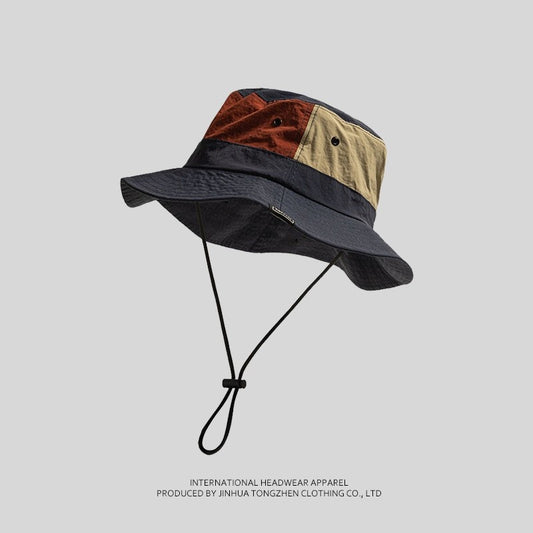 Gorro Tipo Bucket Unisex Bicolor para Senderismo y Aventuras al Aire Libre