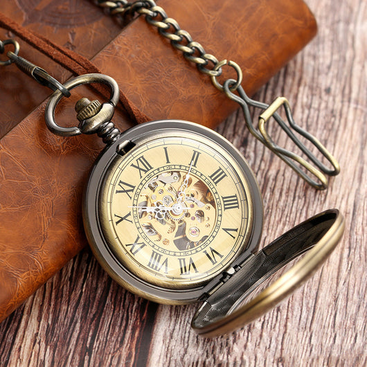 Reloj de Bolsillo Automático con Grabado Artesanal - Image 3