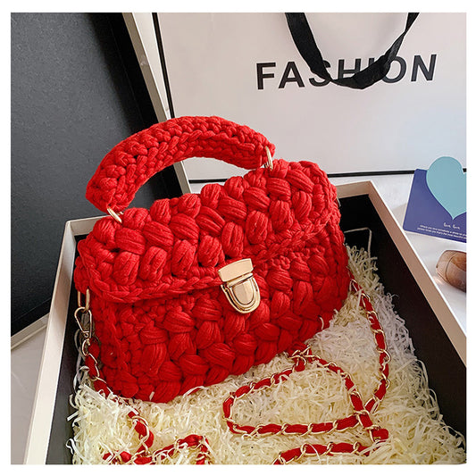 Bolsa Mensajera Tejida a Mano - Diseño Artesanal Crochet - Image 2
