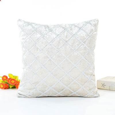 Funda de Almohada Rayas Bordadas con Cinta Decorativa - Estilo Pastoral Trendy - Image 24