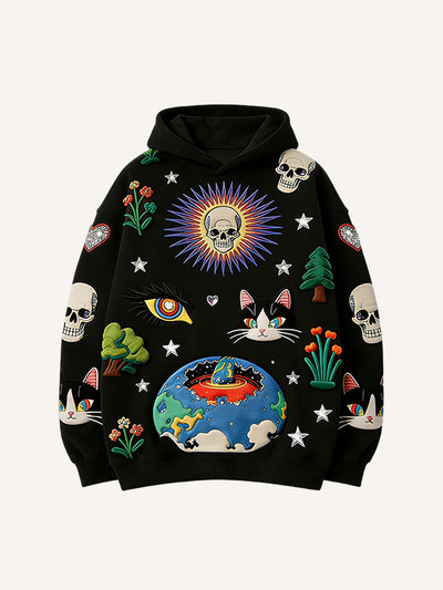 Sudadera Estampada con Capucha para Hombre - Image 5