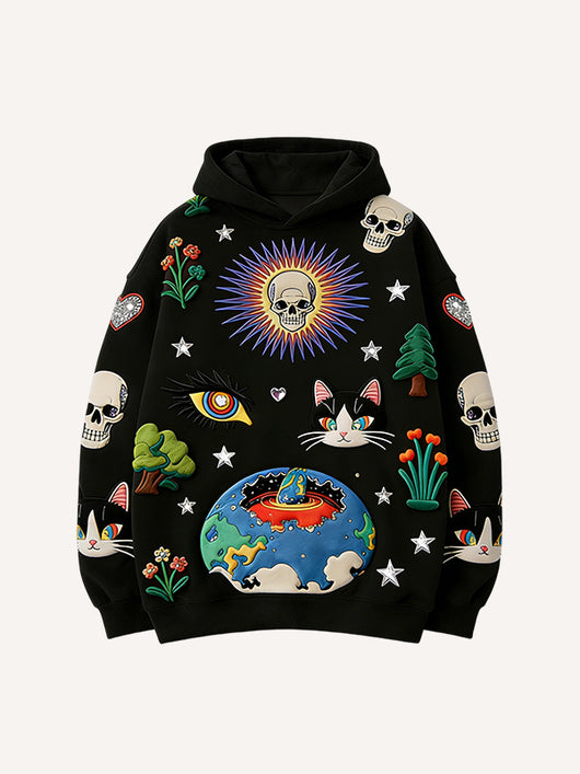 Sudadera Estampada con Capucha para Hombre - Image 5