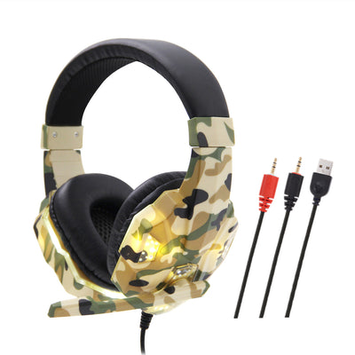 Auriculares Camuflaje con Luz Brillante SY830MV - Image 9