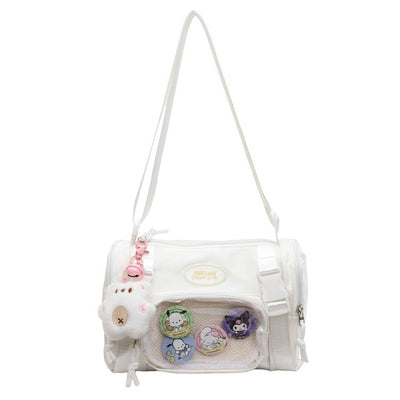 Bolsa Crossbody Transparente Estilo Preppy - Image 6