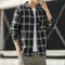 Camisa a Cuadros Hombre Talla Grande Corte Relajado