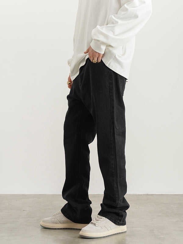 Jeans Acampanados de Cintura Alta Estilo Urbano Americano