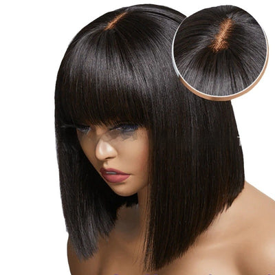 Peluca Frontal de Encaje con Cabello Humano Real Bobo - Image 5