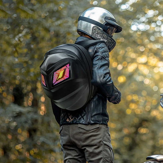Bolsa para Casco de Moto con LED Luminoso e Impermeable