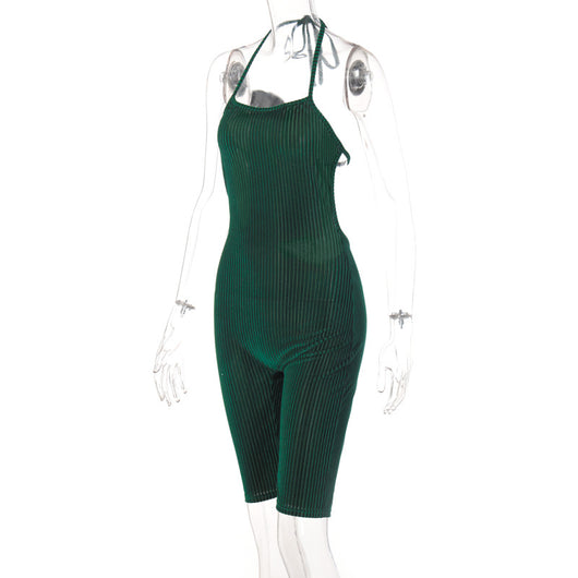 Jumpsuit Deportivo Mujer sin Mangas con Halter Anudado - Image 16