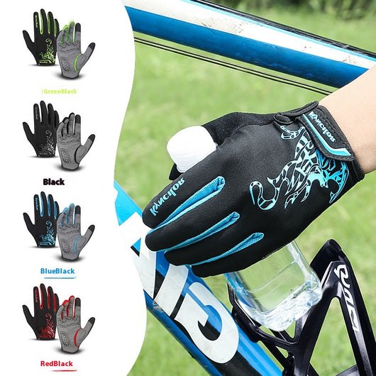 Guantes de Ciclismo de Montaña con Dedos Largos, Transpirables y Absorbentes de Impacto - Image 2