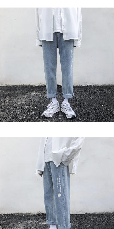 Pantalones Jeans Claros de Pierna Ancha y Recta - Image 6