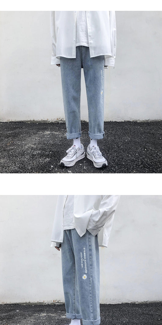 Pantalones Jeans Claros de Pierna Ancha y Recta - Image 6