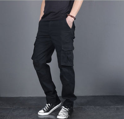 Pantalones Cargo Talla Grande 100% Algodón con Múltiples Bolsillos - Image 10