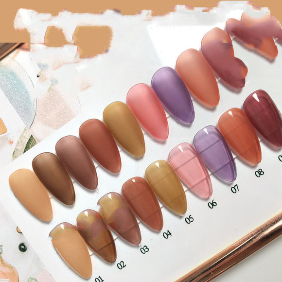 Kit Completo de Gel UV para Uñas - Esmalte Fotocurable con Adhesivo Premium