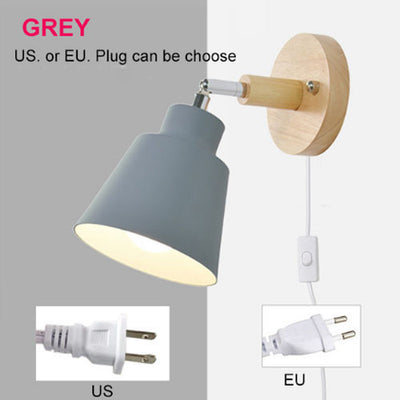 Lámpara de Mesita Minimalista en Madera para Dormitorio - Image 5