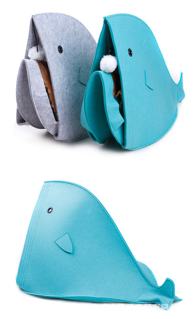 Arenero de Fieltro con Forma de Tiburón para Gatos - Image 10