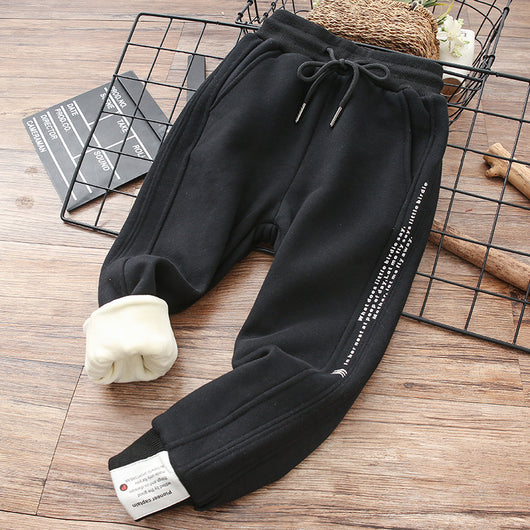 Pantalones de Buzo Deportivos Niños - Algodón Polar para Otoño e Invierno - Image 6