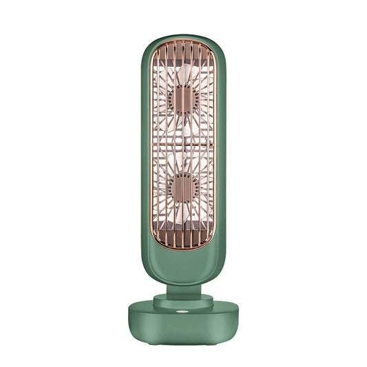 Ventilador Torre Portátil Recargable USB - Doble Aspa Vertical Compacto - Image 2