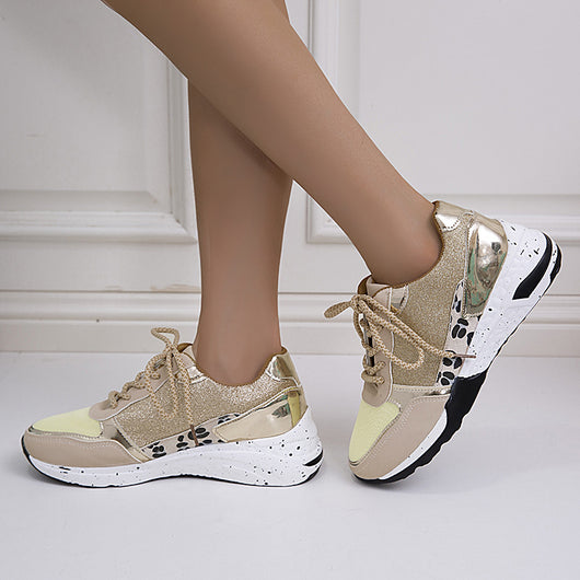 Zapatillas Estilo Vintage con Suela Gruesa y Estampado Leopardo - Image 5