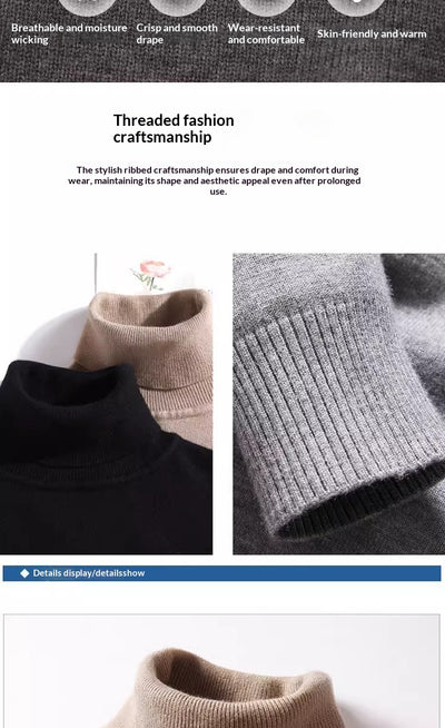 Suéter Térmico Hombre Tallas Grandes - Ajuste Relajado para Invierno - Image 10